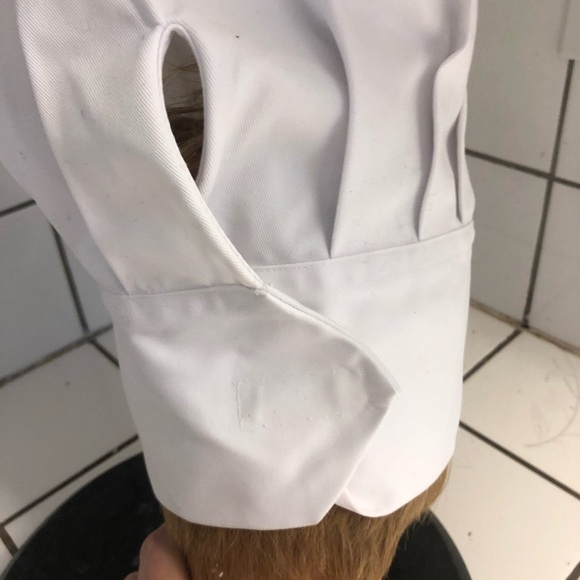 White Chef Hat- 13” tall and about 25” around- be the chef you want to be. - Picture 4 of 5